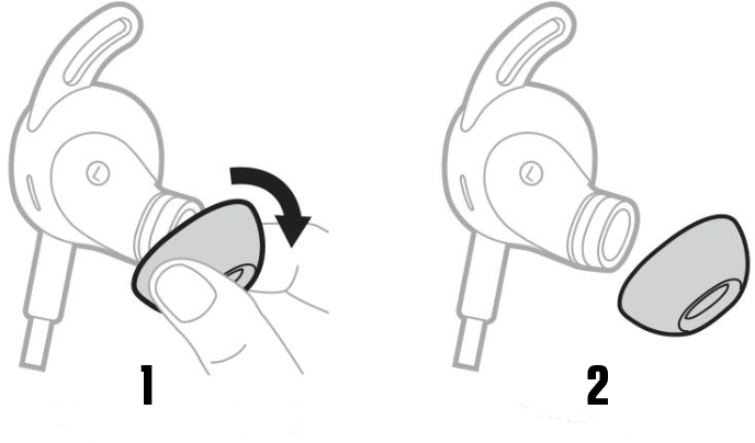 Removing and replacing the eartips