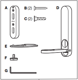 Wall bracket box contents
