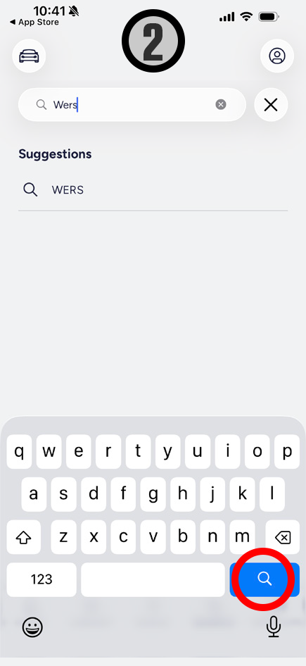 Typing a station name