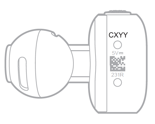 4-digit date code on the earbud barrel