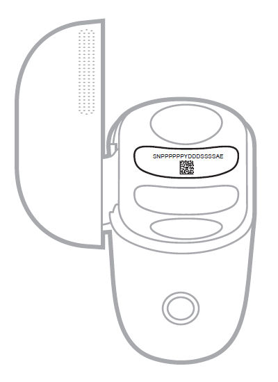 ultra open earbuds case 17-digit serial number inside lid