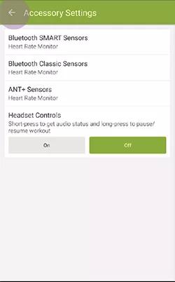 Fitness app setup Endomondo Android SoundSport Pulse