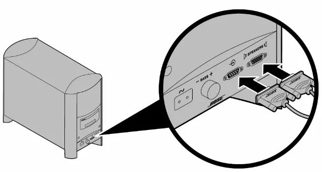 Bass module and power connections