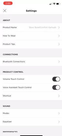 Using the Equalizer settings Bose QuietComfort Earbuds II