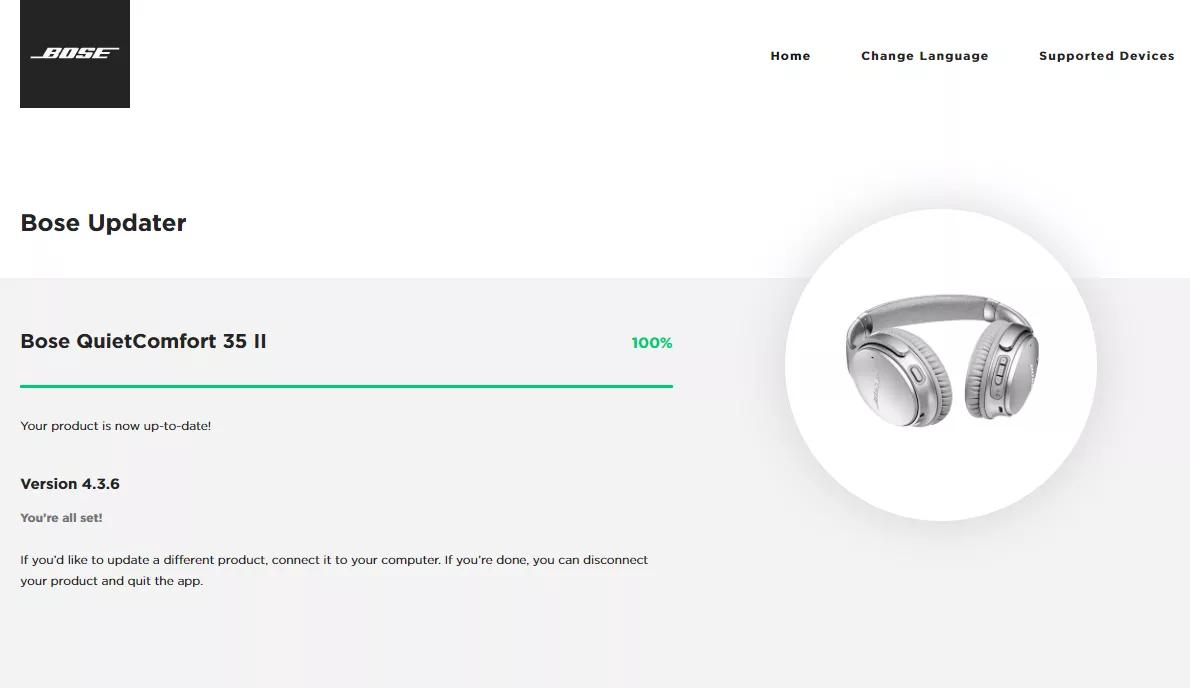 Updating the software or firmware of your product Bose on ear