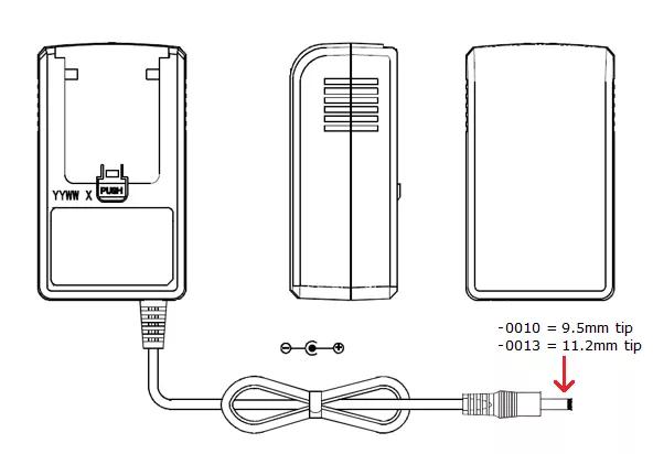 Power Supply - S017FM1700100 - without Rectangular AC Clip
