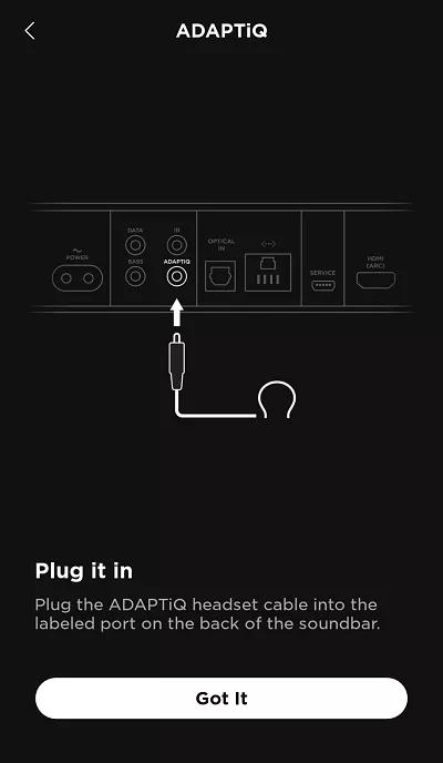 ADAPTiQ system setup and deactivation - Bose Smart Soundbar 700