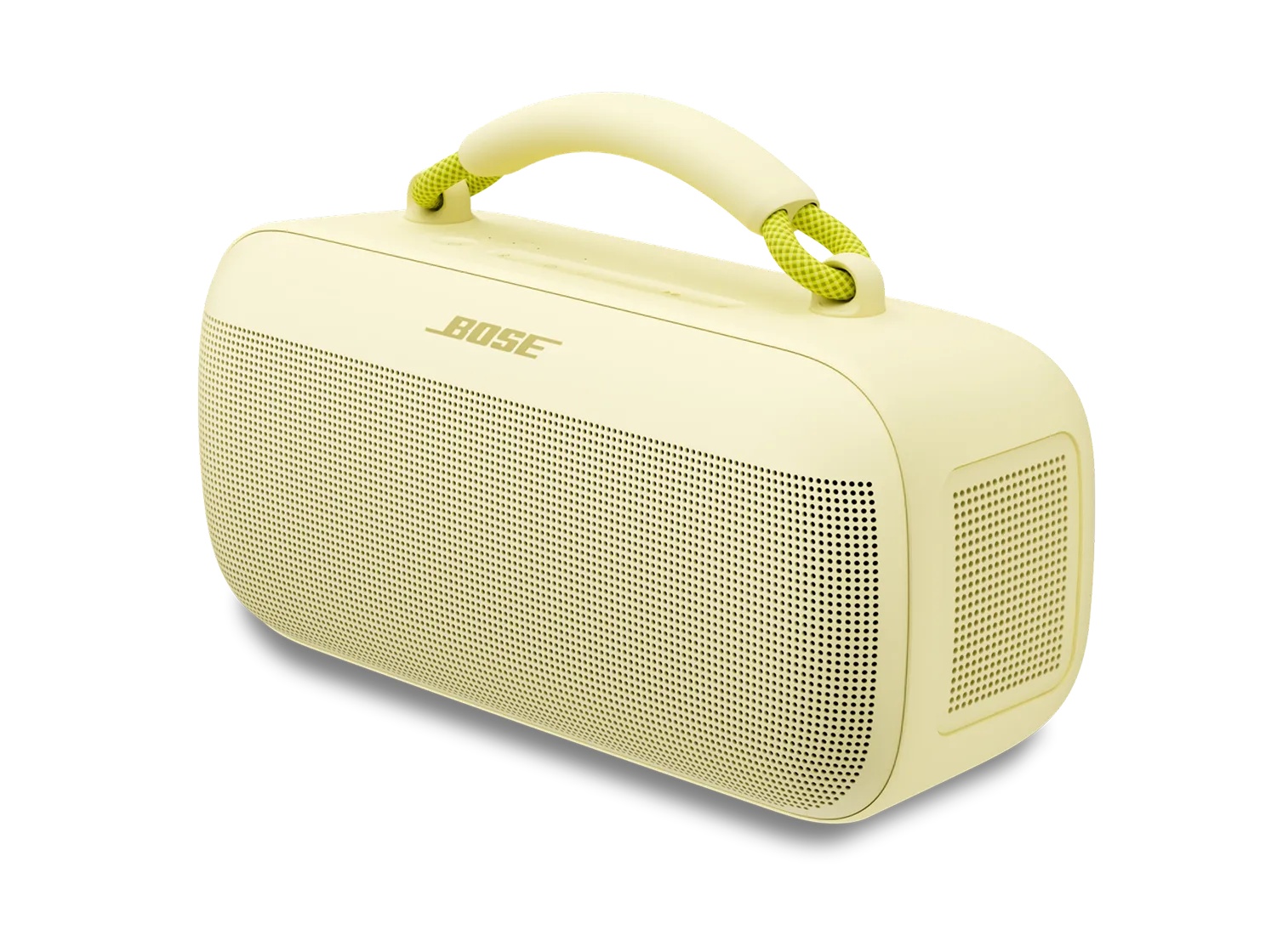 Bose SoundLink Max vo farbe Citrus Yellow, detailný pohľad