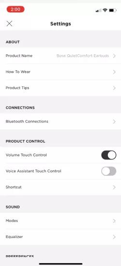 No volume controls on headphones Bose Sport Earbuds