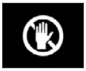 do not touch symbol