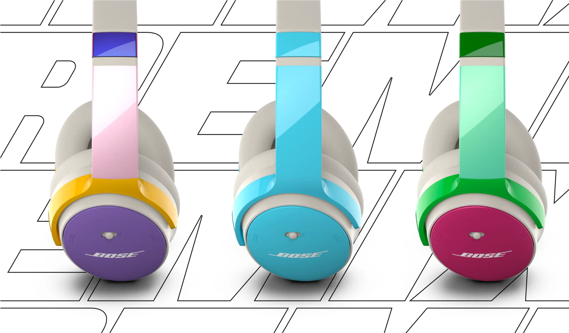 3 samples of Customized Bose QuietComfort Headphones.