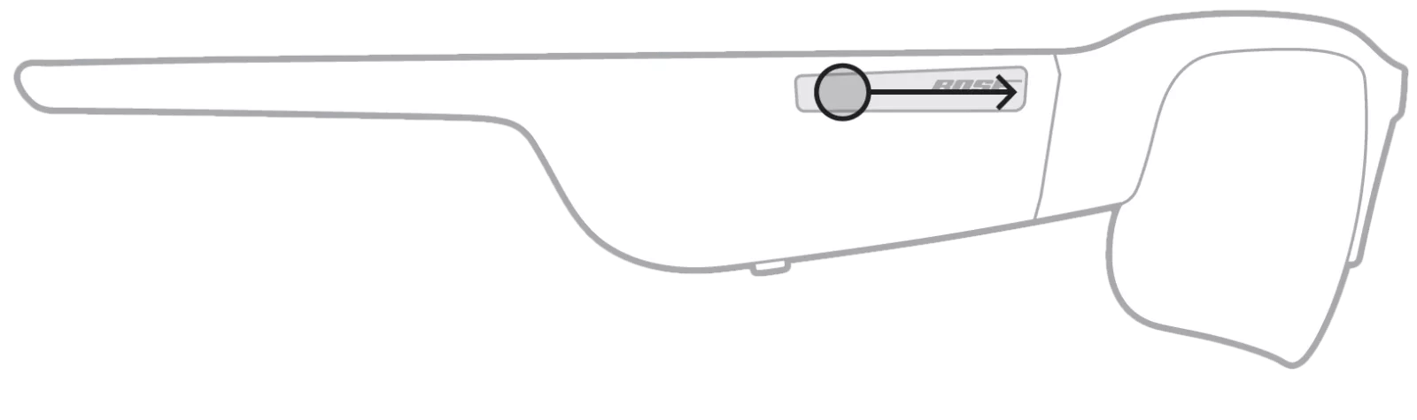 Controlling media playback and call functions Bose Frames Tempo