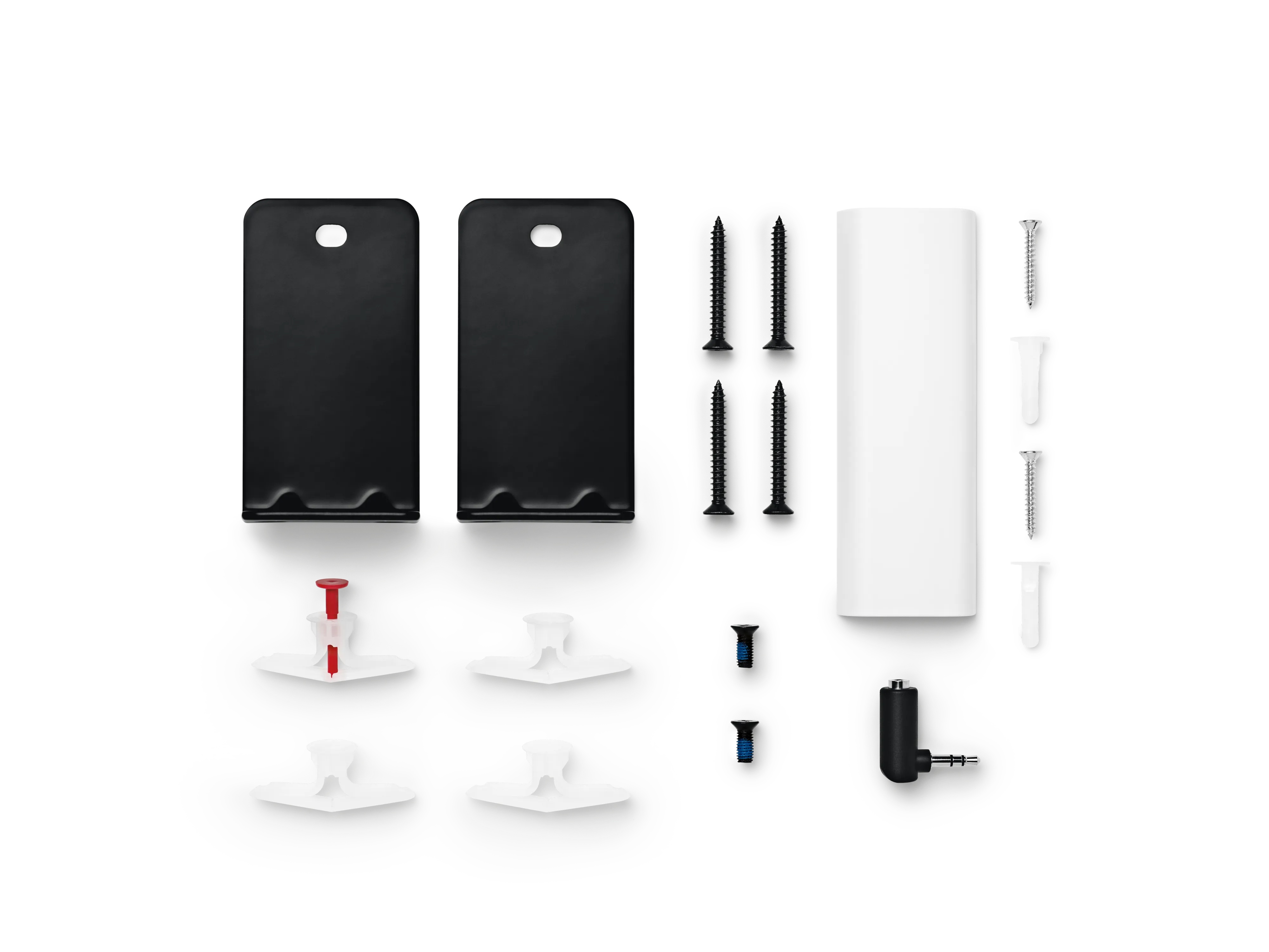 Sada Bose Soundbar Wall Bracket vo farbe čierna s montážnym materiálom