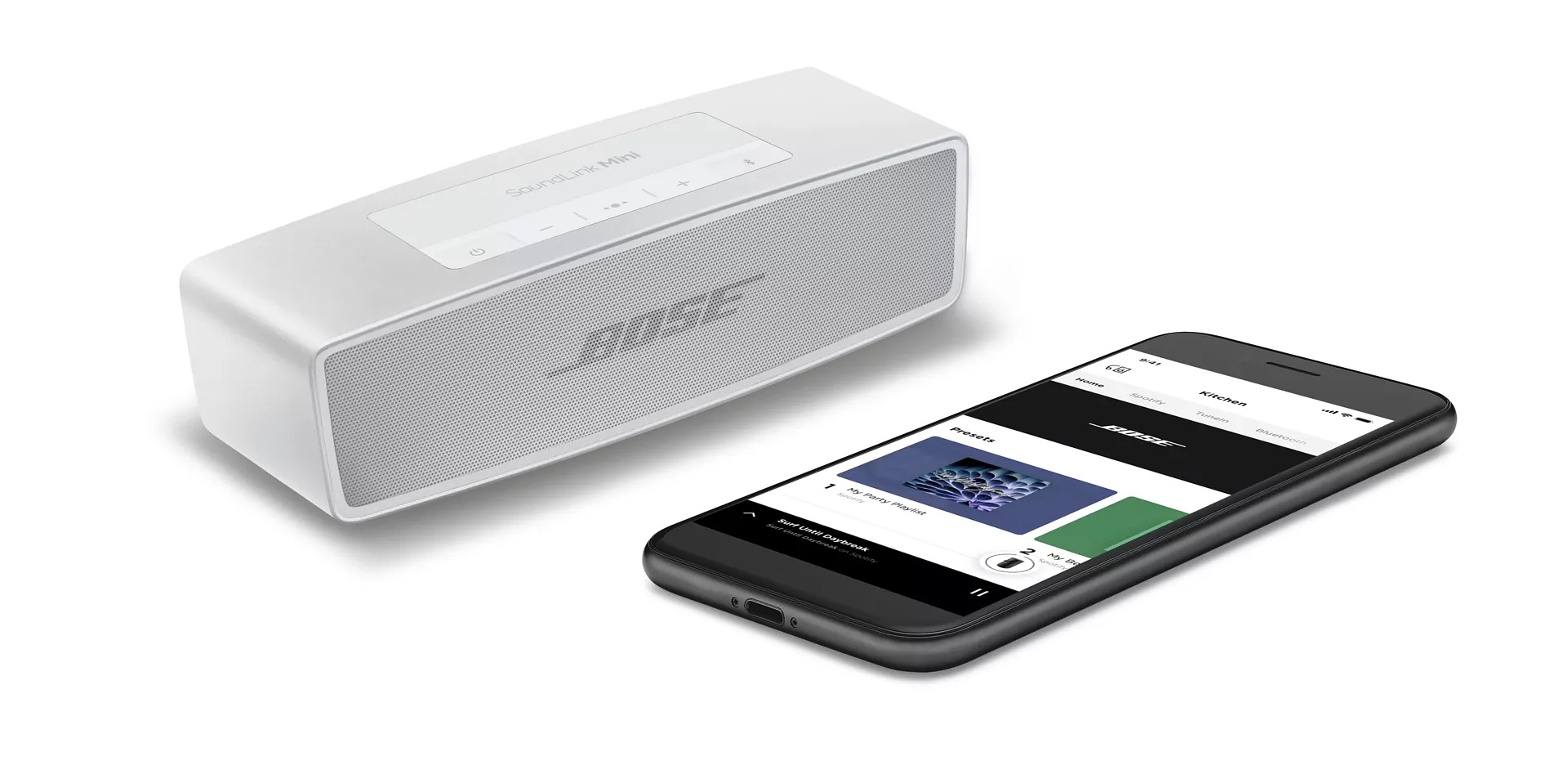 SoundLink Mini II Special Edition shown with a smartphone
