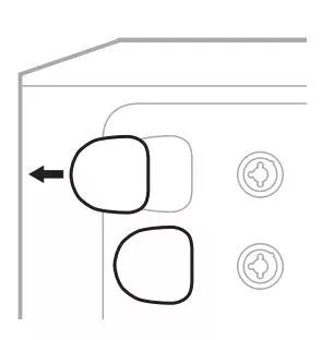 speaker channel input cap removal