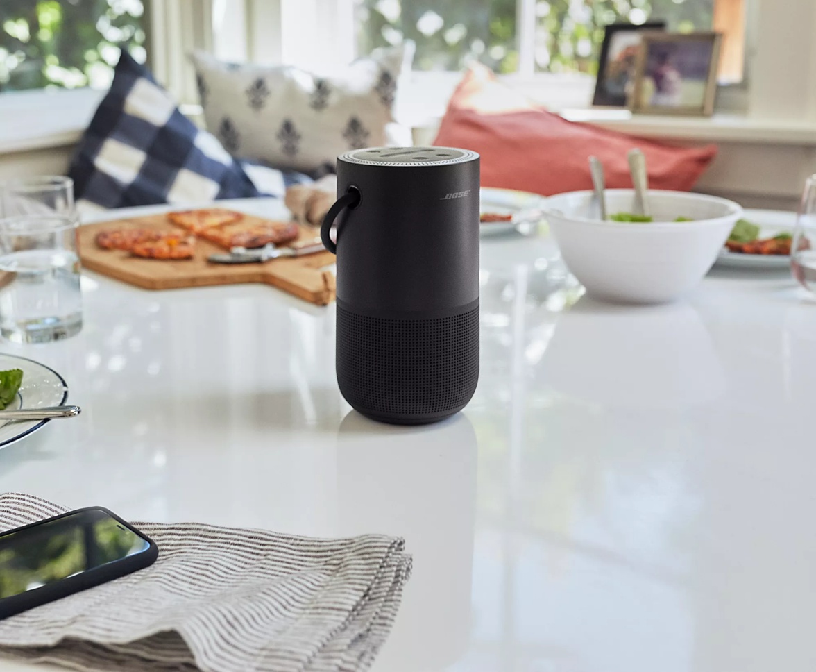 Bose Portable Smart Speaker on a table