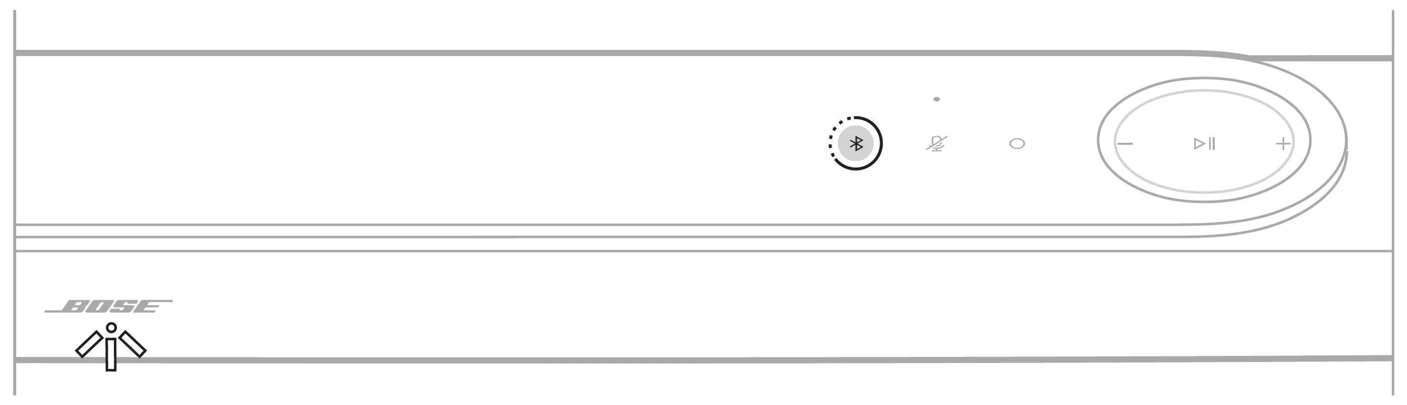 bluetooth button higlighted on the soundbar
