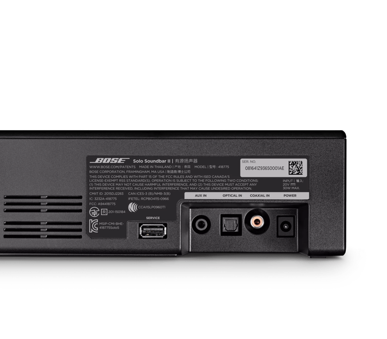 Bose Solo Soundbar Series II - Refurbished tdt