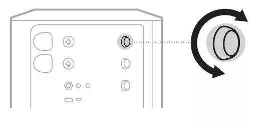 rotate channel control knob