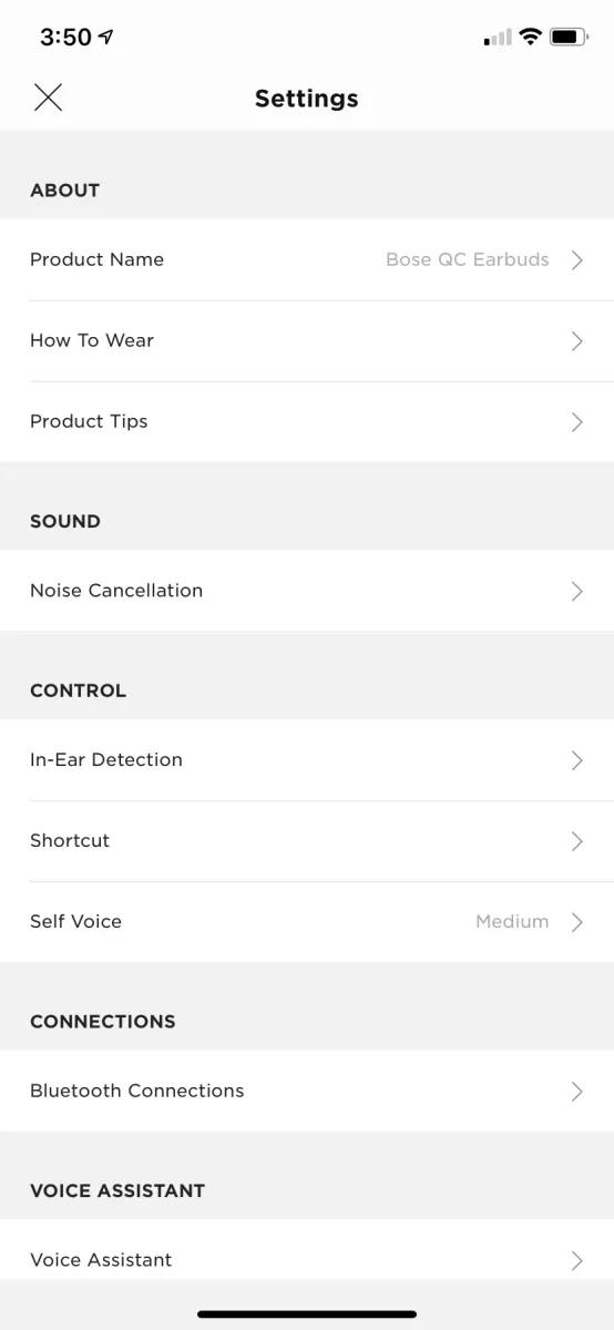 Using the Touch Control Shortcut Bose QuietComfort Earbuds