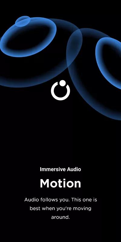 Mostion mode demo screen