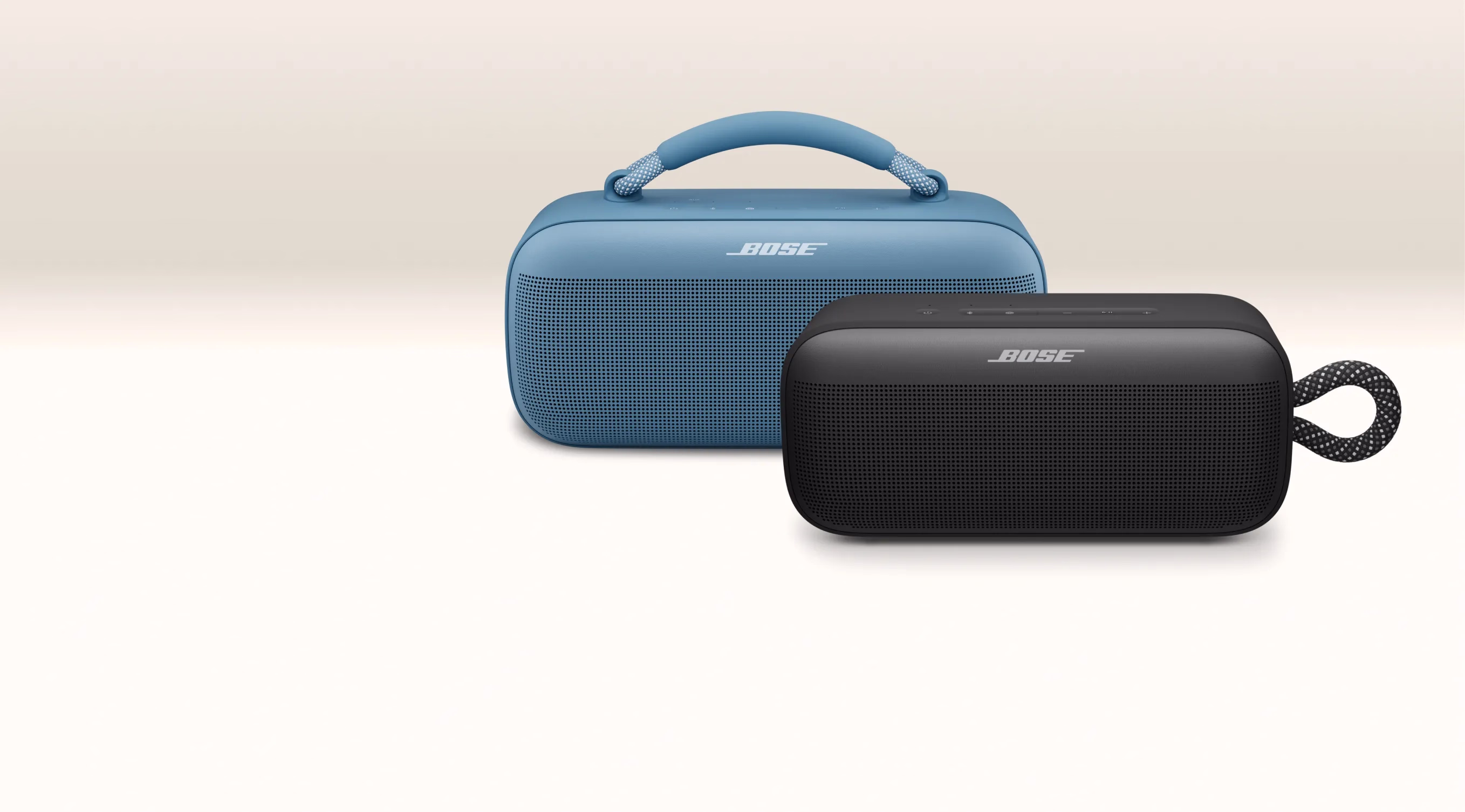 Bose SoundLink Max Portable Speaker and SoundLink Plus Portable Speaker.