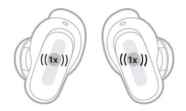 Uso del control táctil - Bose QuietComfort® Earbuds