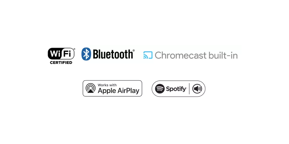  WiFi, Bluetooth, Apple Airplay 2, Bose Music app, Spotify