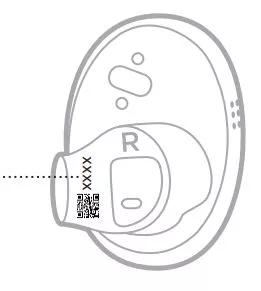 Serial number location Bose QuietComfort Earbuds