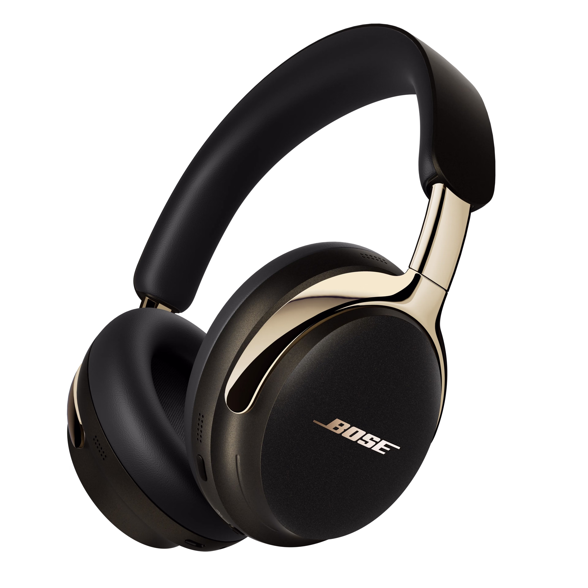 Black Bose QuietComfort Ultra Headphones LE (2nd Gen) in a white background 
