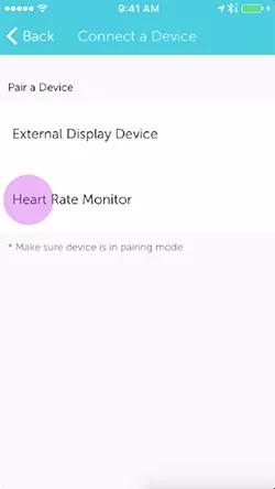Selecting Heart Rate Monitor