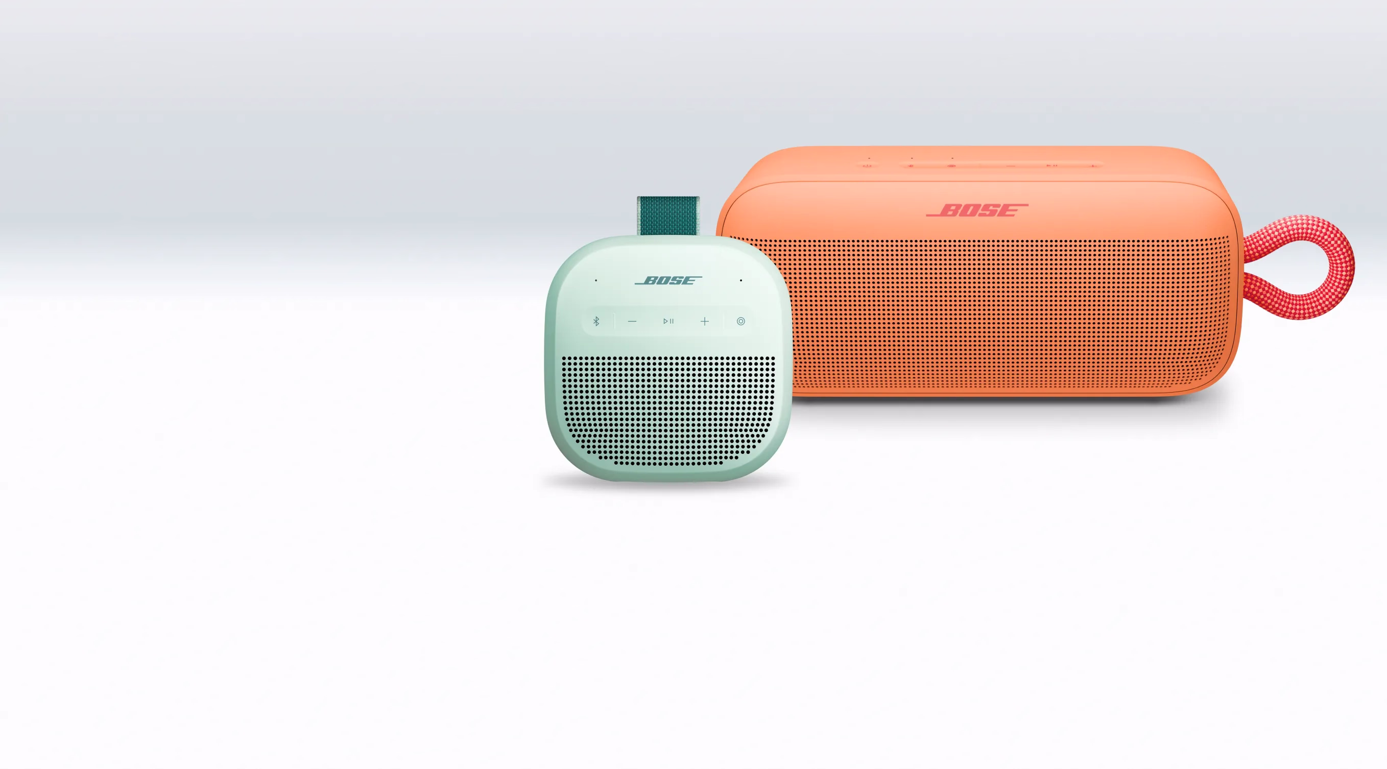 Bose SoundLink Micro Portable Speaker (2nd Gen) and SoundLink Plus Portable Speaker.