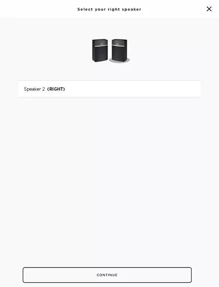 SoundTouch app confirm right speaker