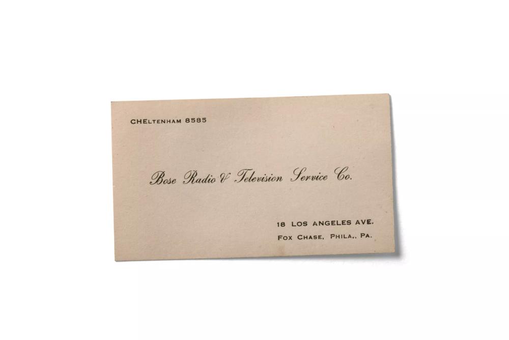 Bose business card