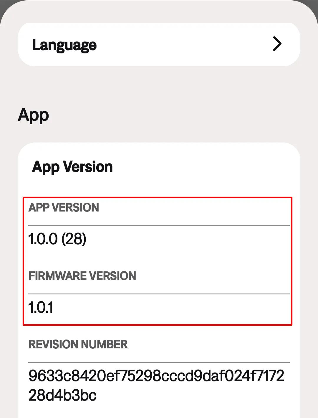 Firmware Information