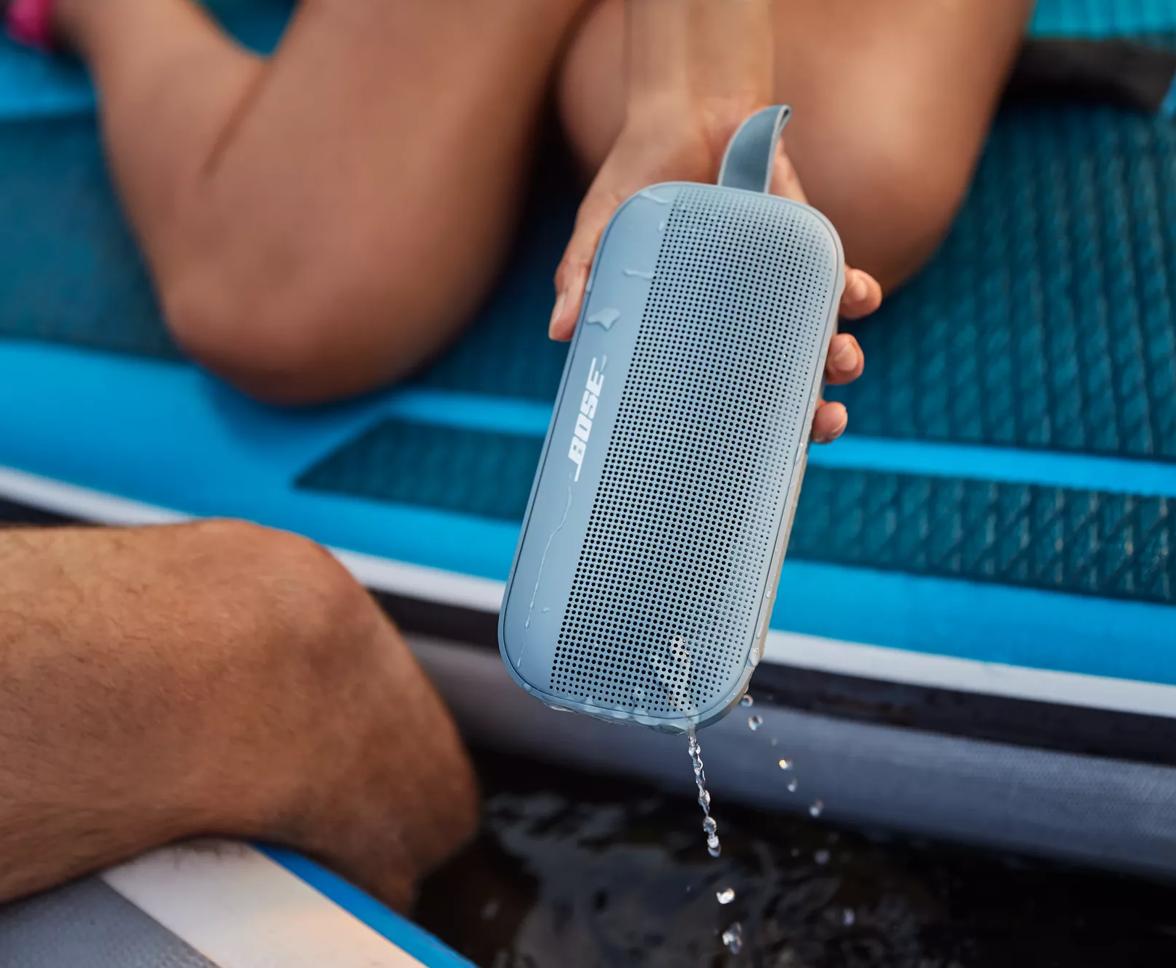SoundLink Flex Bluetooth Speaker being removed from the water