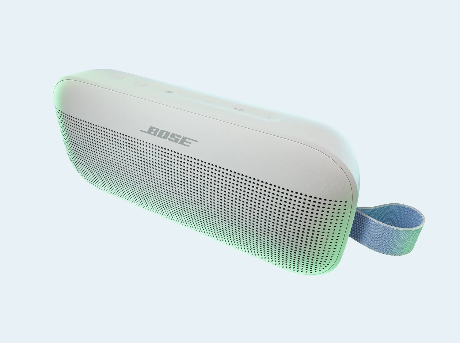 Bose SoundLink Flex 2nd Gen vo farbe Fog Grey, detailný pohľad