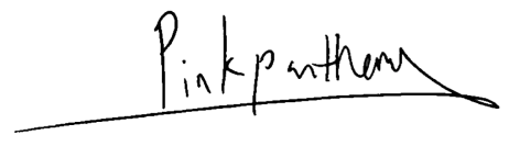 PinkPantheress signature
