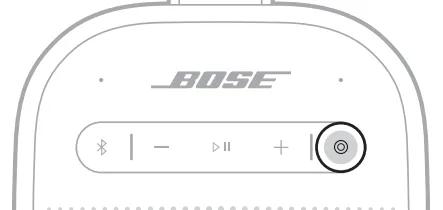 right-most button on the front of the speaker