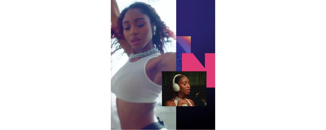 Normani dancing and wearing QCEII / QC45