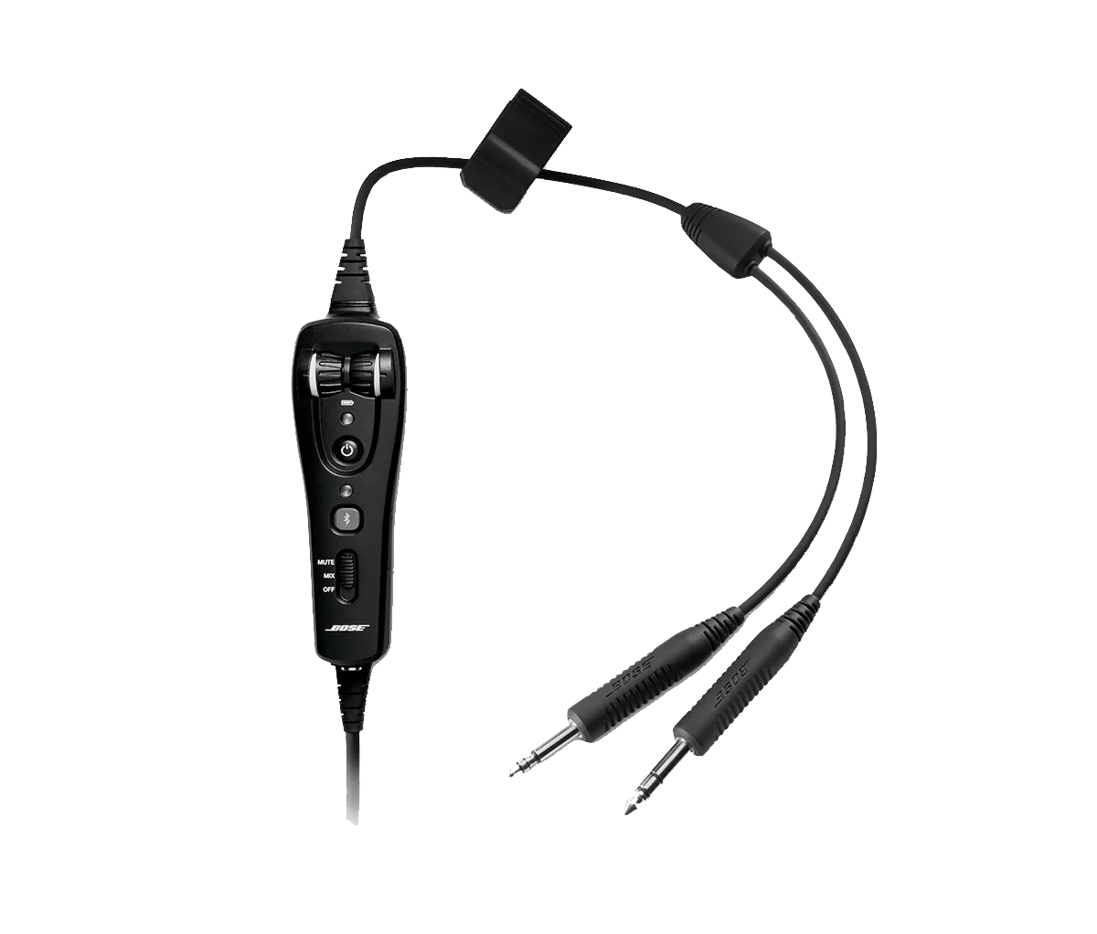 Down Cable with Bluetooth - A20 v2 - Dual General Aviation Plugs with  Electret Mic