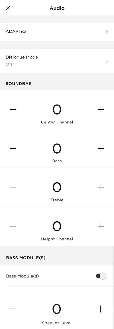 soundbar 900 audio settings