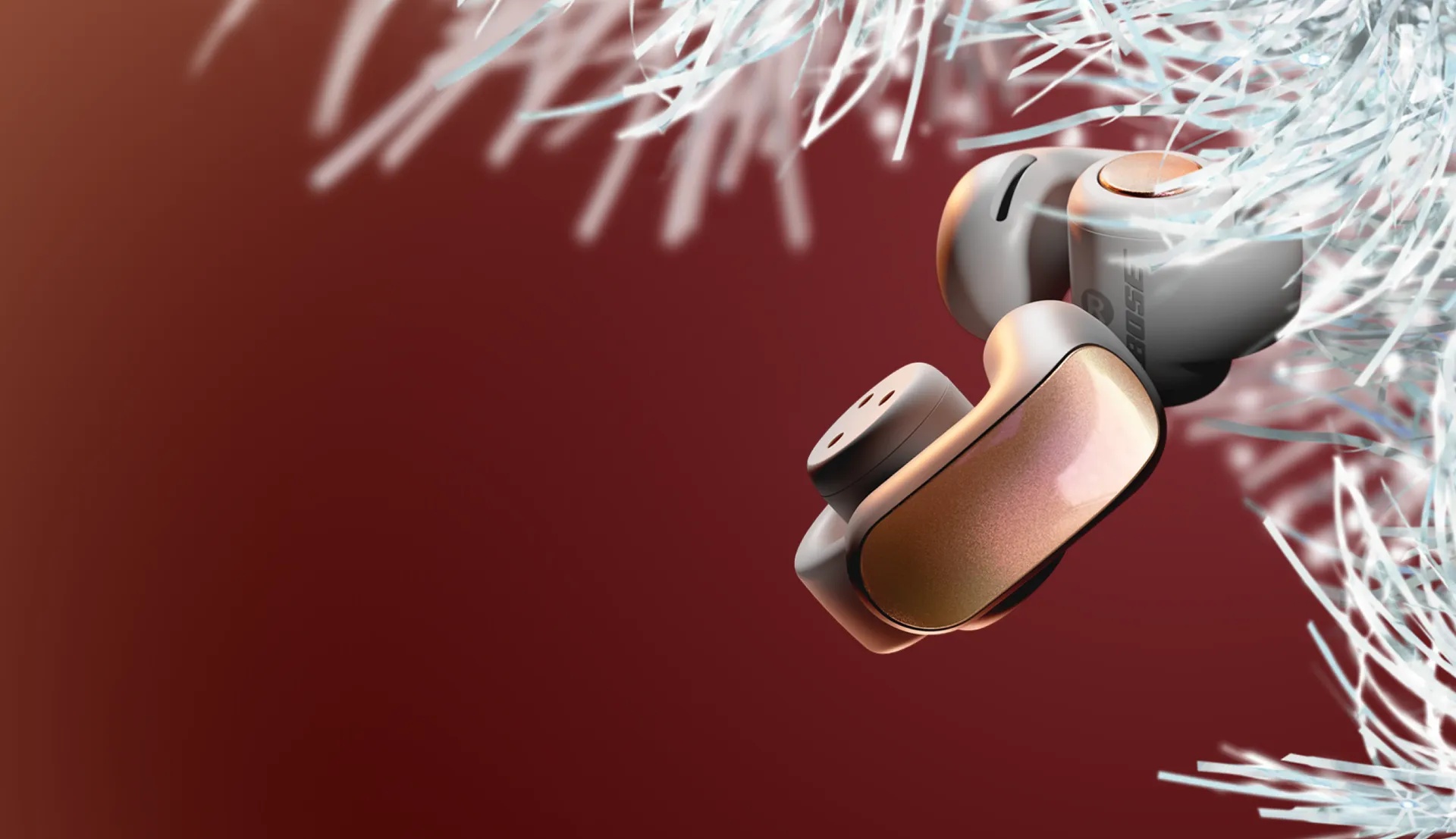 Bose Ultra Open Earbuds in Sundet Iridescent.