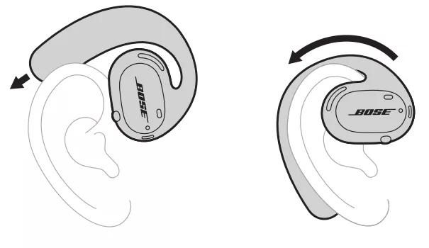 Wearing and adjusting your earbuds