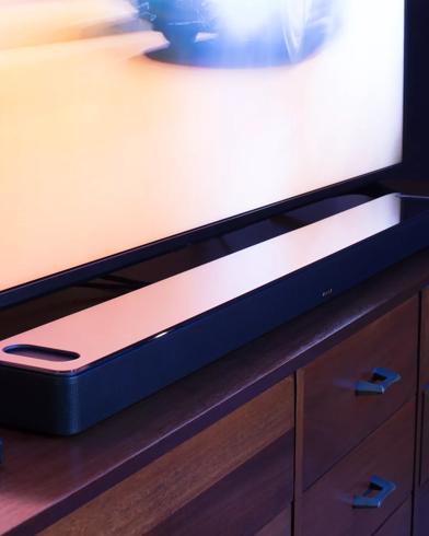 Bose Smart Soundbar 900 on a TV console