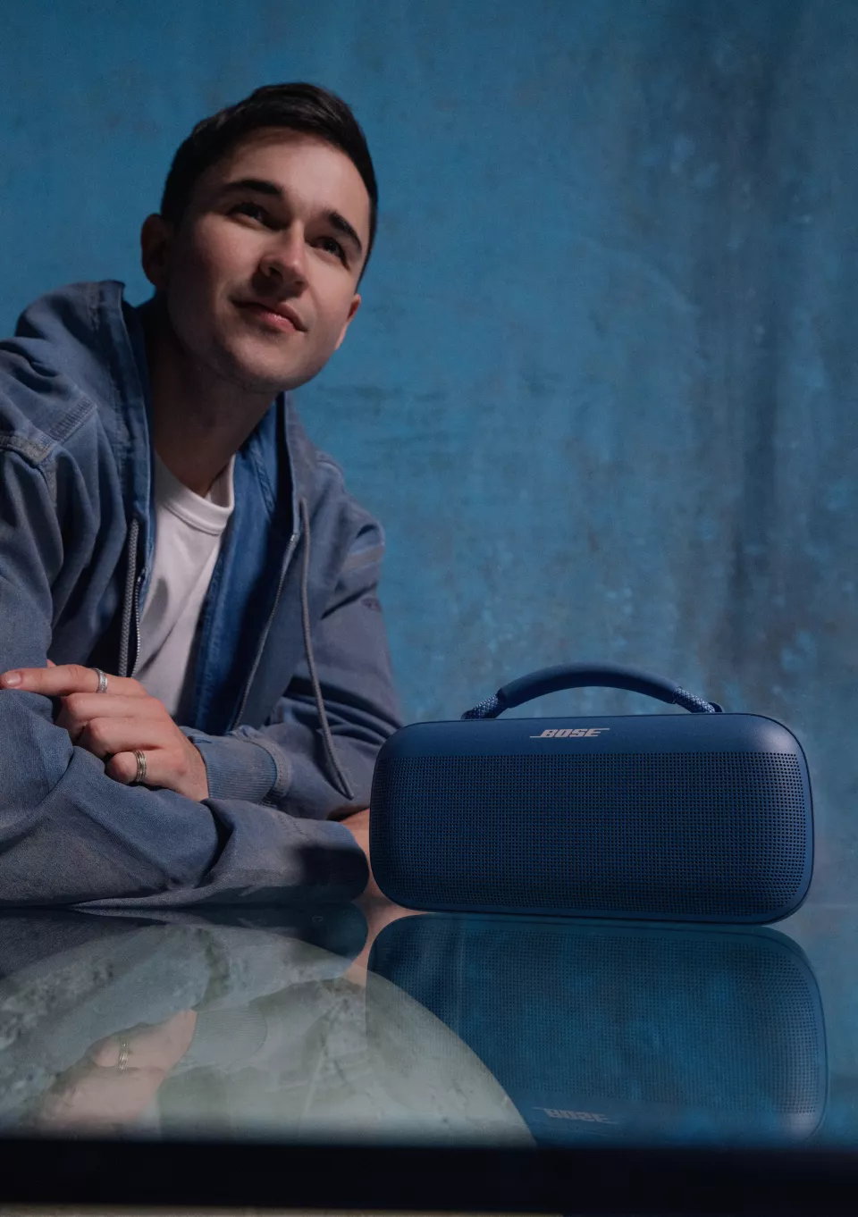 DJ John Summit with a Bose SoundLink Max Portable Speaker