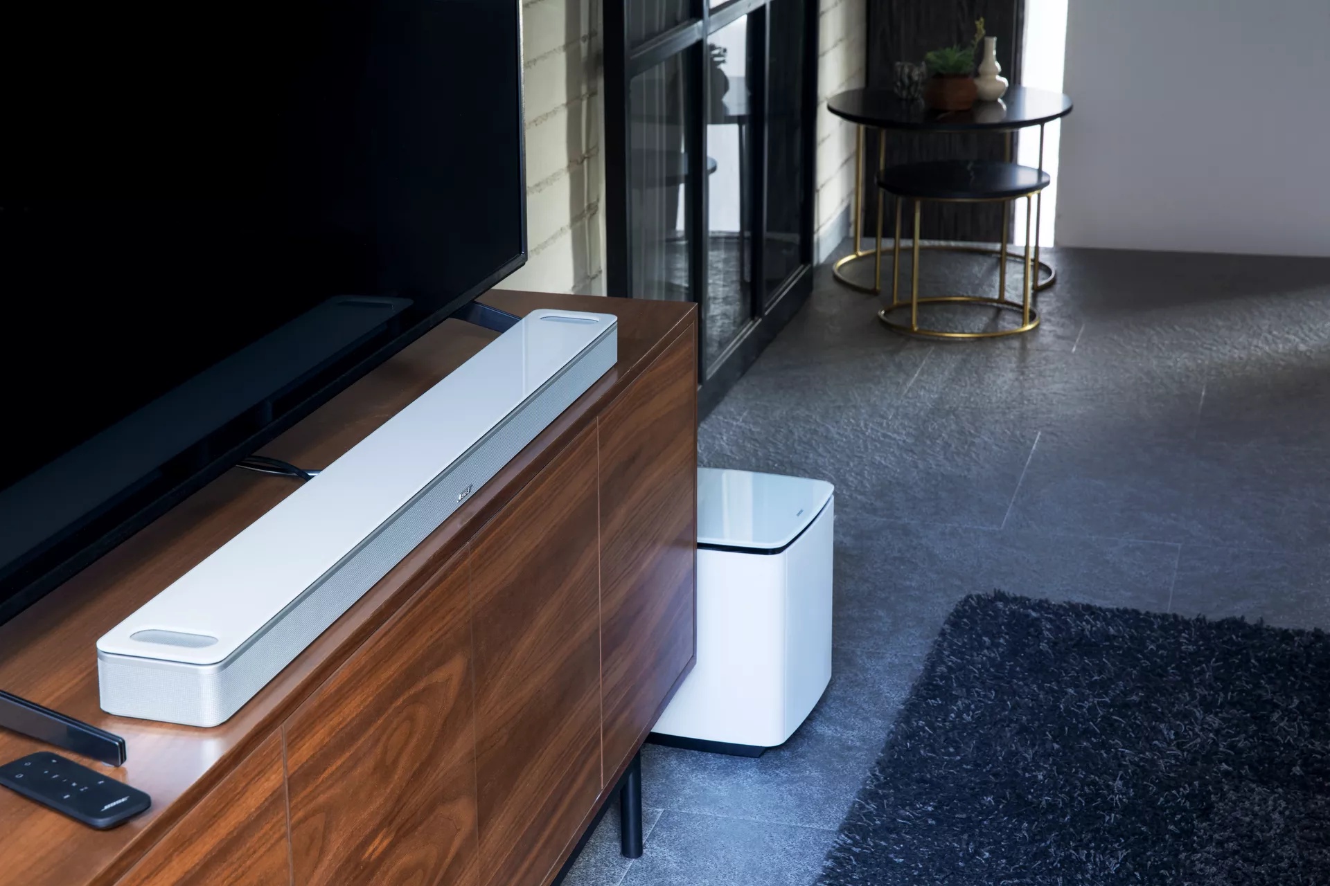 Soundbar on floor cheap
