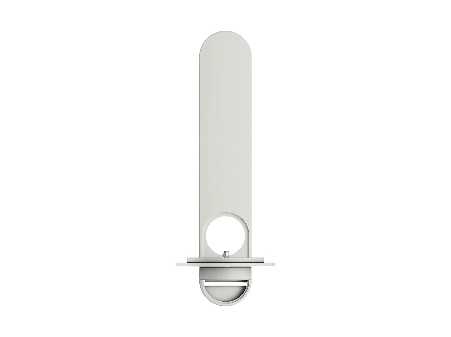 Bose Lifestyle Speaker Wall Bracket vo farbe biela, bočný pohľad s montážnym materiálom