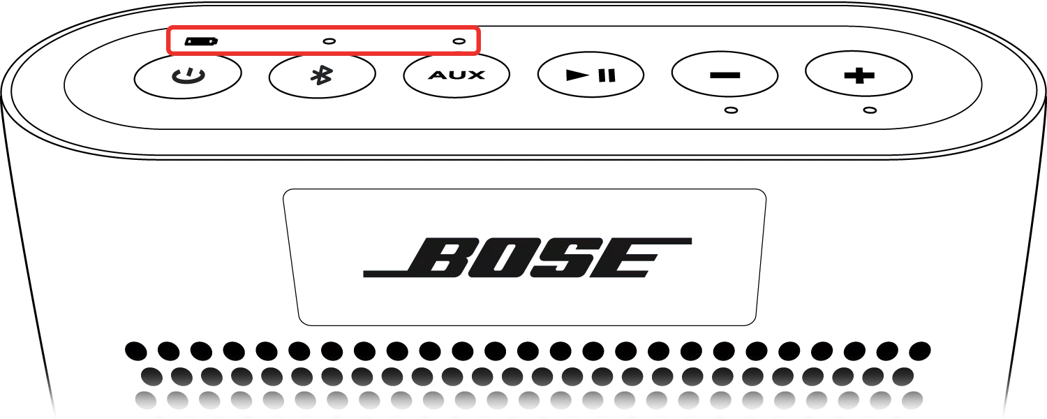 Orange light on bose hot sale speaker