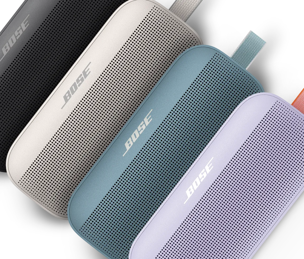 Bose SoundLink Flex Bluetooth Speakers in a variety of colors